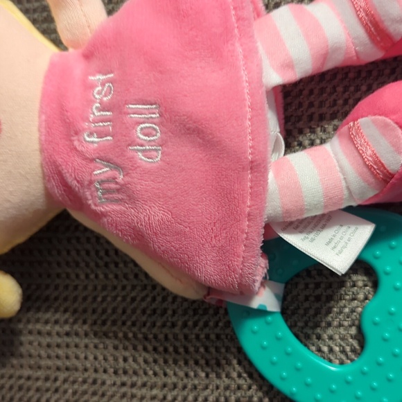 Carter's. Plush Doll with teether. my first Doll. 6 inches approximately. - Picture 4 of 5